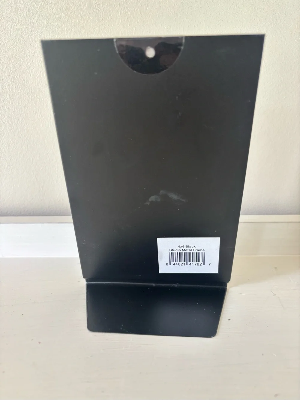 MCS Studio Metals Black Metal Photo Frame 4x6 Portrait Freestanding L01142